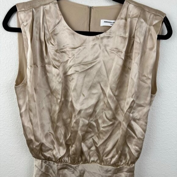 Amanda Uprichard Camela Dress in Bone - Picture 5 of 10